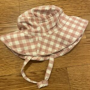 Pehr Pink Checkmate Bucket Hat, 12-24 months